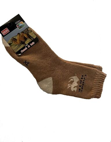 Bedrock Wholesale Camel Wool Socks - 3 Pairs, Shoe Size 6-9.5 Cozy Comfort in Kuwait