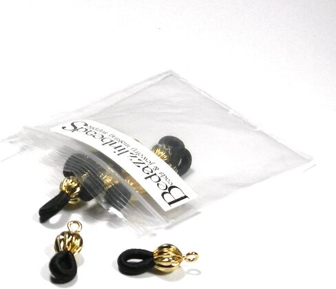 10 Black Beaded Eyeglass Holder Necklace Findings for Eye or Sun Glasses W/Elastic Loops in Saudi Arabia