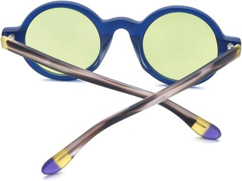 HEPIDEM Matte Acetate Vintage Retro Round Polarized Sunglasses for Women 9270T in Kuwait