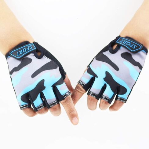 Long Keeper Fingerless Gloves for Kids Anti-Slip Outdoor Sport Cycling Biker Gloves for Boys Girls in Saudi Arabia