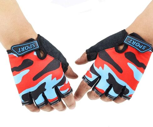 Long Keeper Fingerless Gloves for Kids Anti-Slip Outdoor Sport Cycling Biker Gloves for Boys Girls in Saudi Arabia