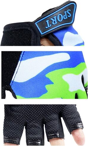 Long Keeper Fingerless Gloves for Kids Anti-Slip Outdoor Sport Cycling Biker Gloves for Boys Girls in Saudi Arabia
