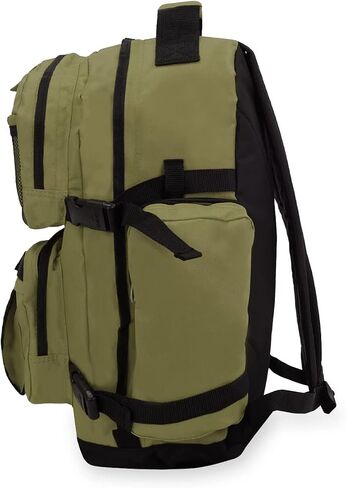Everest Oversize Deluxe Backpack, Olive/Black, One Size in Saudi Arabia