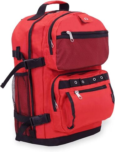 Everest Oversize Deluxe Backpack, Olive/Black, One Size in Saudi Arabia