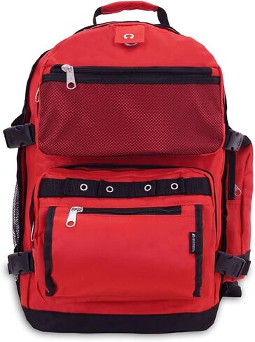 Everest Oversize Deluxe Backpack, Olive/Black, One Size in Saudi Arabia