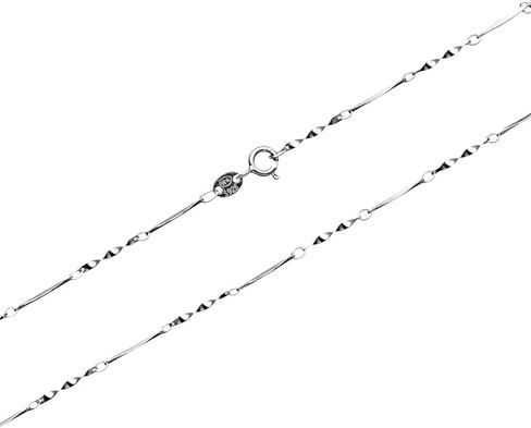 Sterling Silver 0.7mm/1mm Solid 925 Twister Link Dainty Chain Necklace for Lightweight Pendant 16’’-30’’ in Saudi Arabia