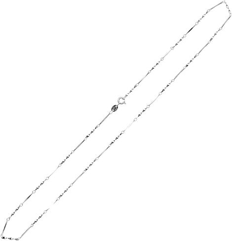 Sterling Silver 0.7mm/1mm Solid 925 Twister Link Dainty Chain Necklace for Lightweight Pendant 16’’-30’’ in Saudi Arabia