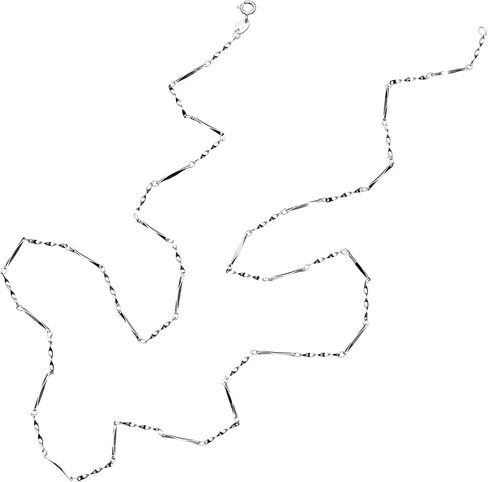 Sterling Silver 0.7mm/1mm Solid 925 Twister Link Dainty Chain Necklace for Lightweight Pendant 16’’-30’’ in Saudi Arabia