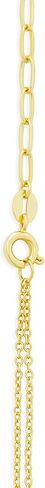 Amazon Essentials Plated Paperclip and Cable Chain 18" in Saudi Arabia