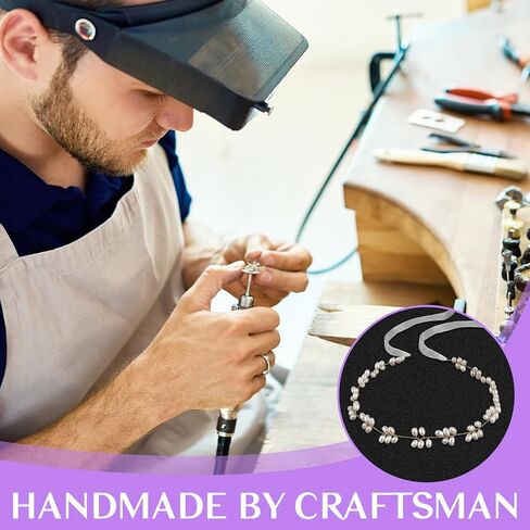 Tanfeine Flower Girl Headpiece, Pearl Wedding Headband for Girls, Princess All Pearls Hair Accessories Pearl Headband for Birthday, Party, First Communion,Wedding in Kuwait