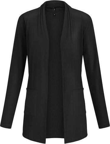 كارديجان كاجوال مفتوح من الامام باكمام طويلة وجيوب للنساء من الترانايس in Kuwait