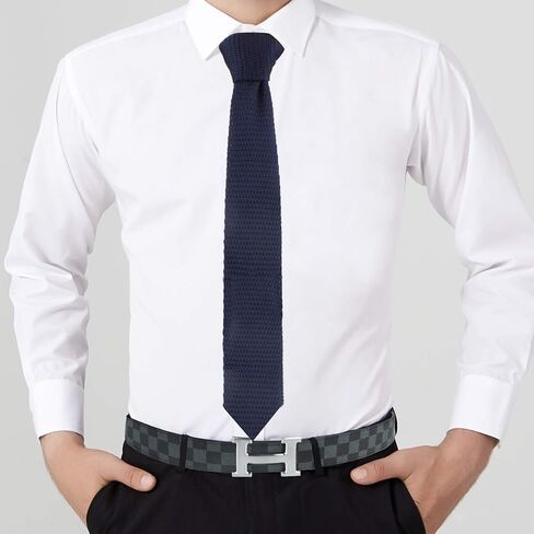 AUSCUFFLINKS Knit Skinny Tie | Knitted Slim Tie for Men | Groomsmen Wedding Neckties in Saudi Arabia