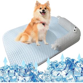 بساط تبريد للكلاب، سرير تبريد غير قابل للانزلاق وقابل للغسل، وسادة وسادة للكلاب مع وسادة مناسبة للكلاب الصغيرة والمتوسطة الحجم، للاستخدام الداخلي والخارجي in Kuwait