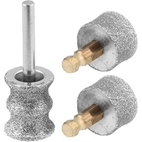 3Pcs Dog Nail Grinder, Diamond Tip Drill Bit Replacement Heads Rotary Nail Grinder Bits for Small & Large Dogs, Pet Nail Trimmers Dog Grooming Tool Kit