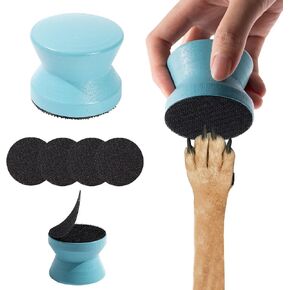 Dog Nail File with 4pcs Replaceable Sandpaper Portable Dog Nail Scratch Board Small Dog Nail File Wood Dog Nail Scratch Pad for Puppy