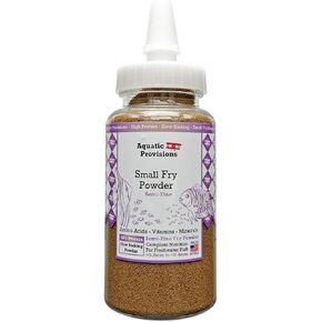 Small Fry Fish Food Powder 3.17 oz, for Breeding and Raising Newborn and Juvenile Freshwater Aquarium Species