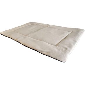 Downtown Pet Supply - بساط قفص للكلاب - سرير مريح للكلاب أو سرير للقطط - بساط قيلولة من الصوف الناعم - سهل الصيانة، سرير كلب قابل للغسل في الغسالة - أسمر ضارب للصفرة - 42 بوصة × 27 بوصة - سرير كلب كبير جدًا