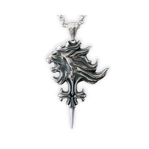 Stainless Steel Squall Leonhart VIII Sterling Silver Necklace Pendant Griever Fantasy RPG