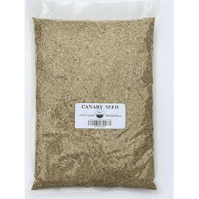 Canary Seed 4.5LB/ Plain 100% Doble Cleaned/Bird Food Ideal for Canaries, Finches, Parakeets, Conures, and Budgies