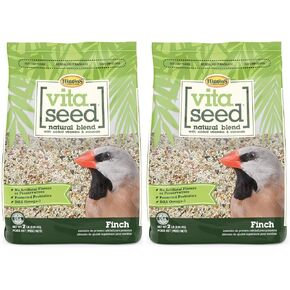2 Pack of Vita Seed Natural Blend Finch Food, 2 Pounds Each