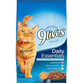 9Lives Daily Essentials Dry Cat Food, 3.15 Pound Bag (Pack of 4)