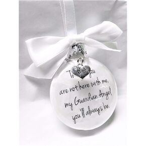 In of Memory Dad Gift My Guardian Angel You'll Always Be Father Memorial Christmas Ornament