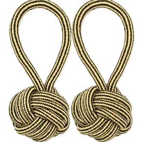 Mammoth Flossy Chews Extra Monkey Fist Tug with Handle - Premium Cotton-Poly Tug Toys for Dogs - Interactive Rope Dog Toy 3.75" - 2 Pack Assorted Colors