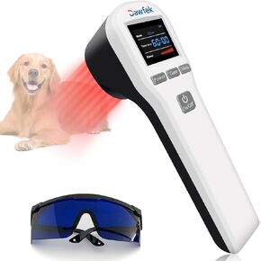 Cold Laser Therapy Device for Dogs, 4x808nm+16x650nm, Red Light Therapy for Pain Relief & Аrthritis, Cold Laser Therapy Device Pets, Home Laser Therapy Machine for Dogs, Cats, Horses, Animals