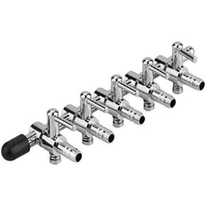 5-Way Air Flow Control Lever Valve with Airline Tubing Connector for Aquarium