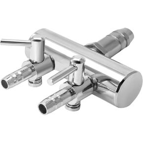 Aquarium Air Pump Valve, Aquarium Air Line Splitter Metal Fish Tank Valve, Aquarium Air Distributor T Valve for Aquarium Air Pump