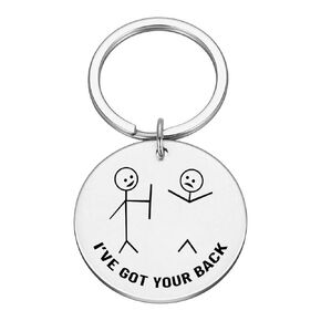 Friendship gift, Friendship keychain, I've got your back - Stick people - Encouragement Keychain • Encouragement gift • Support gift #HK1