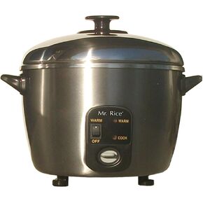 3 Cups Stainless Steel Cooker and Steamer with Stainless Steel Inner Pot