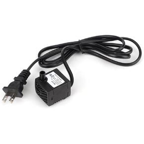 Mini Submersible Water Pump, Small Ultra Quiet Tabletop Fountain Pump Adjustable Flow Rate 150L for Aquarium Fish Tank Pond Statuary Hydroponics Outdoor Indoor Pet Feature Garden Waterfall System