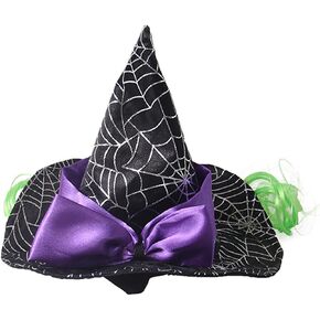 BinaryABC Halloween Dog Hat Witch Hats,Halloween Pet Costume Accessories