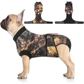 Jiupety Dog Recovery Suit Adjustable, Not Fit Slim and Long Body, Dog Suit for Surgery Recovery, L Size, Anti-Licking Surgical Dog Onesies, Tie-dye