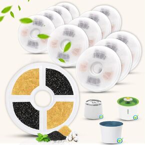Water Filter for Catit Fountain Filter Replacement, 12 Pack for Catit Water Fountain Filter Compatible with Catit Design Senses, Flower Fountain, Effective Cat Water Fountain Filter for Clean
