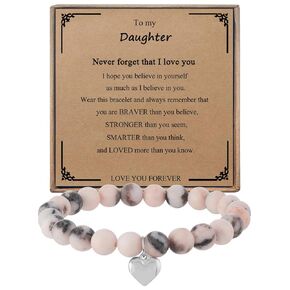 beaded bracelet for women，Gifts for mom grandma sister daughters-in-law daughter wive mother-in-law granddaughter nieces at Christmas Mother's Day Valentine's Day Easter birthday. (Daughter in Law)