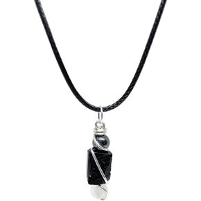 Handmade Pendant, Empath Protection Necklace, Tourmaline Stone, Protection Stone, Empath Protection Jewelry, Selenite, Hematite, Empath Necklace (Amethyst/Rose Quartz) in Saudi Arabia