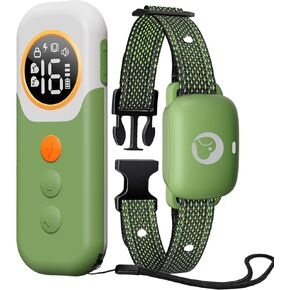 Dog Shock Collar with Remote - 2600Ft Training Collar for Dogs Large Medium Small with 3 Modes, Beep Vibration Safe Shock, IPX7 Waterproof Electric Collar for 2 Dogs（Green）