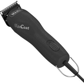Wahl Pro Animal Pet MaxCoat Clipper - ماكينة قص الكلاب والقطط والحصان - ماكينة قص قوية للحيوانات الأليفة - ماكينة قص الحيوانات الأليفة السلكية - هادئة - أسود