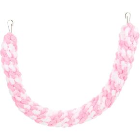 TEHAUX Sugar Glider Swing Toy Sugar Glider Climbing Rope Cotton Rope Guinea Pig Animal Hanging Cage Hamster Toy Parrot Climbing Rope Sugar Glider Cage Accessories for Small Animals (Colorful)
