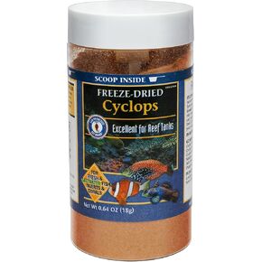 San Francisco Bay Brand Freeze-Dried Cyclops 0.64-Ounces (18-Grams) Jar, With Feeding Scoop