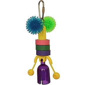 Super Bird Creations SB939 Click Clack Bird Toy, Small/Medium Bird Size, 6" x 2.5"