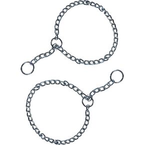 طوق تدريب على شكل سلسلة طوق على شكل سلسلة منزلق (الكلاب المتوسطة - عبوة من 2)