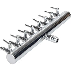 Stainless Steel Aquarium Fish Tank 8 Ways Air Flow Splitter Lever Control Valve