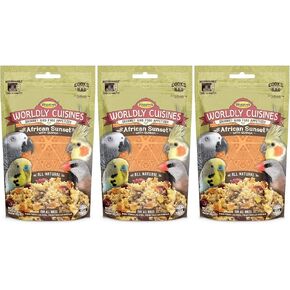 Higgins 3 Pack of Worldly Cuisines African Sunset Bird Treat, 2 Ounces Each