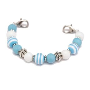 STRETCH Medical Alert Bracelet, Interchangeable Replacement Medical ID Bracelet, MEDICAL ID TAG NOT INCLUDED (Blue Stripe, Average (5.5 Inches) – Most Common Size)