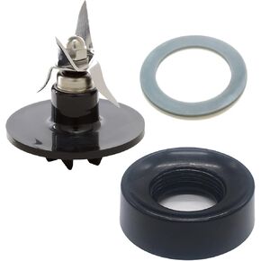 SPB-456-2B-MP Blender Blade Replacement Black with 1 Pcs seal ring Gaskets，Compatible with Cuisinart blender BFP-10CH CBT-500 CBT-500BW SB-5600 SPB-10CH (Cutting assembly blade, Black)