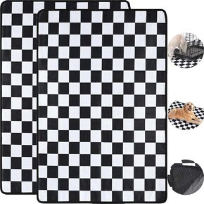 2 Pack Washable Puppy Pee Pad for Dogs & Pets Cat Guinea Pig Rabbit, 36x24" 4-Layer Reusable Non-Slip Mat for Potty Training Whelping Food, Dog Essentials for Bed Crate Cage Panel Pen Sofa
