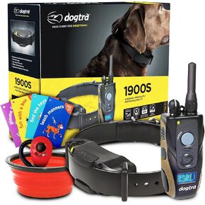 Dogtra 1900S Anti Bark Collars for Dogs – High Output Electronic Dog E Collar - 3/4 Mile Range, Waterproof, Rechargeable, Adjustable Levels, Vibration – Obedience, Hunting, K-9, Stubborn Dogs Training
